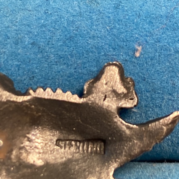 Sterling Silver Horny Toad earrings - Picture 2 of 9